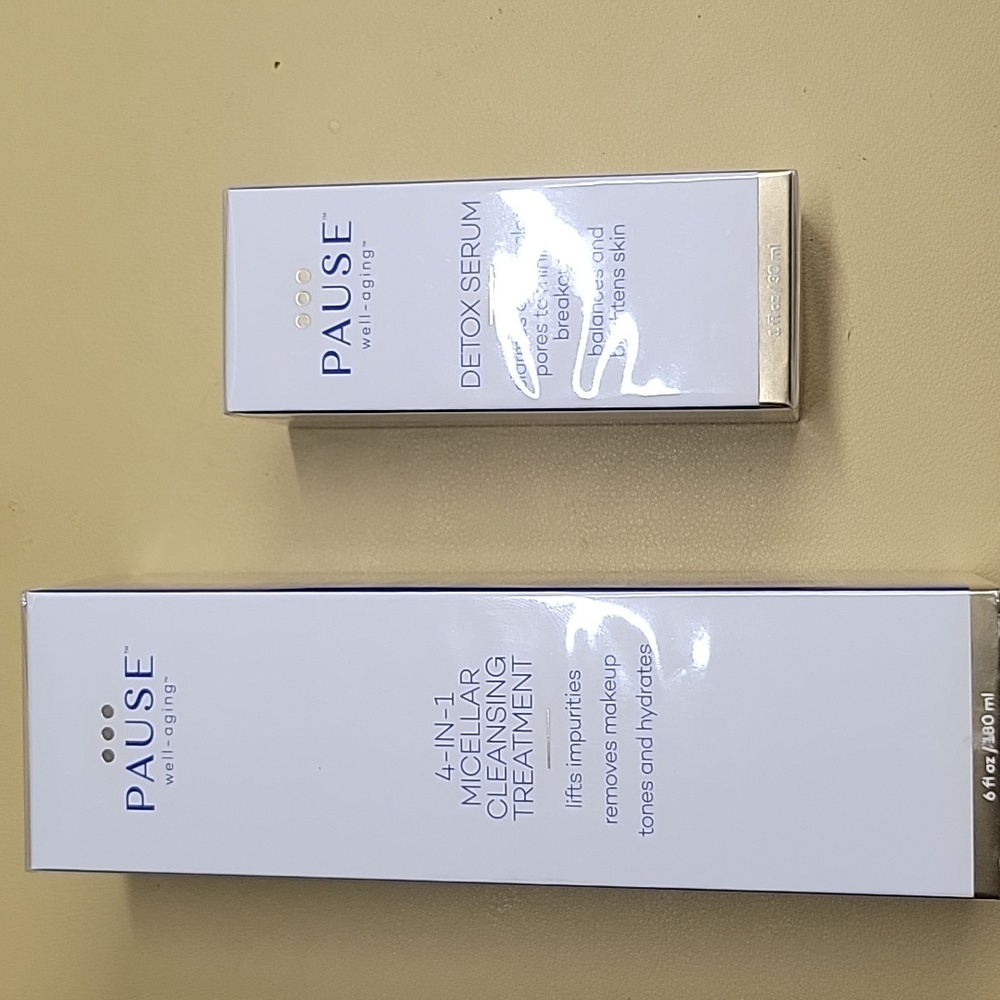 Pause Well-Aging Bundle (4-In-1 Micellar Cleansing Treatment & Detox Serum)